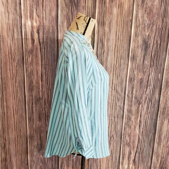 Soft Surroundings Beaded Embellished Top with pockets, Size PXS - Picture 3 of 15